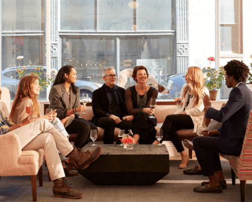 Group of People Dining